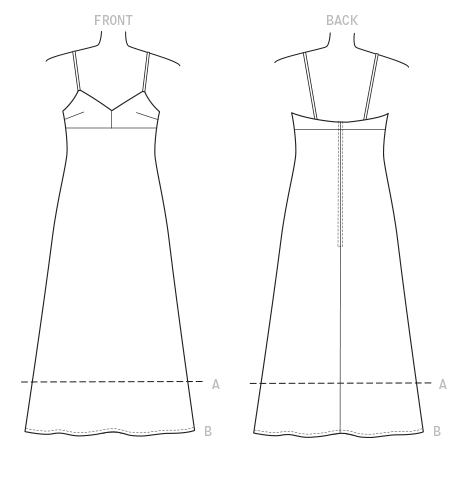 Vogue Pattern 9278 Slip-Style Dress with Back Zipper from Jaycotts Sewing Supplies