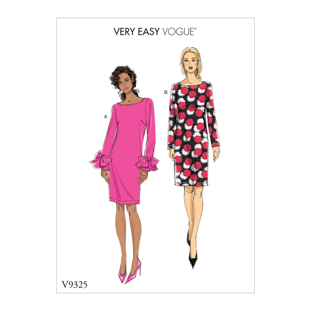 Vogue Pattern 9325 Misses' Dress | Very Easy Vogue Pattern from Jaycotts Sewing Supplies