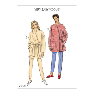 Vogue Pattern 9334 Misses' Jacket, Belt and Pants | Very Easy Vogue from Jaycotts Sewing Supplies