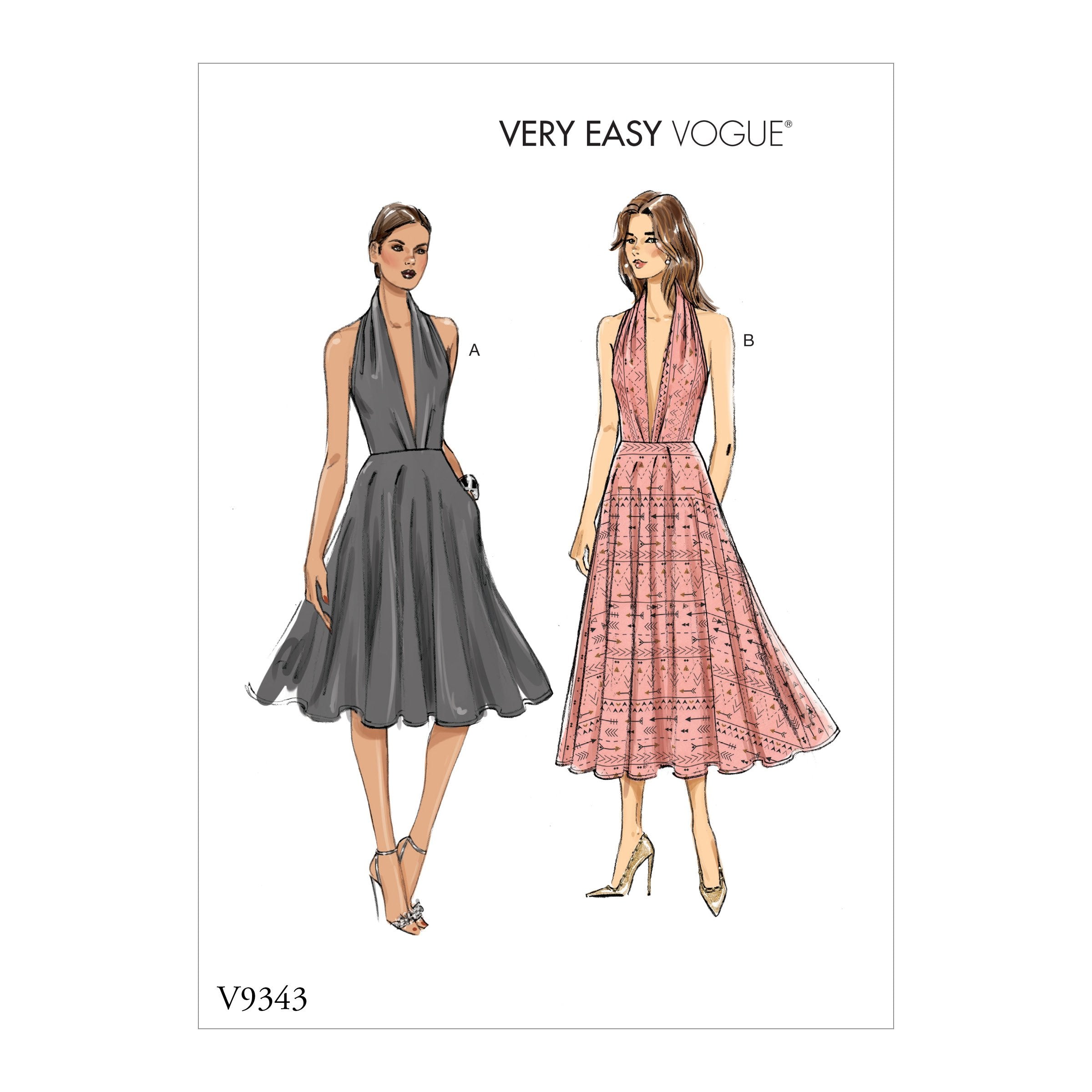 Vogue Pattern 9343 Misses' Dress | Vogue Pattern from Jaycotts Sewing Supplies