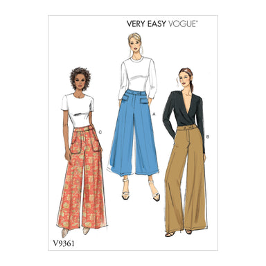 Vogue Pattern 9361 Misses'/Petite Pants from Jaycotts Sewing Supplies