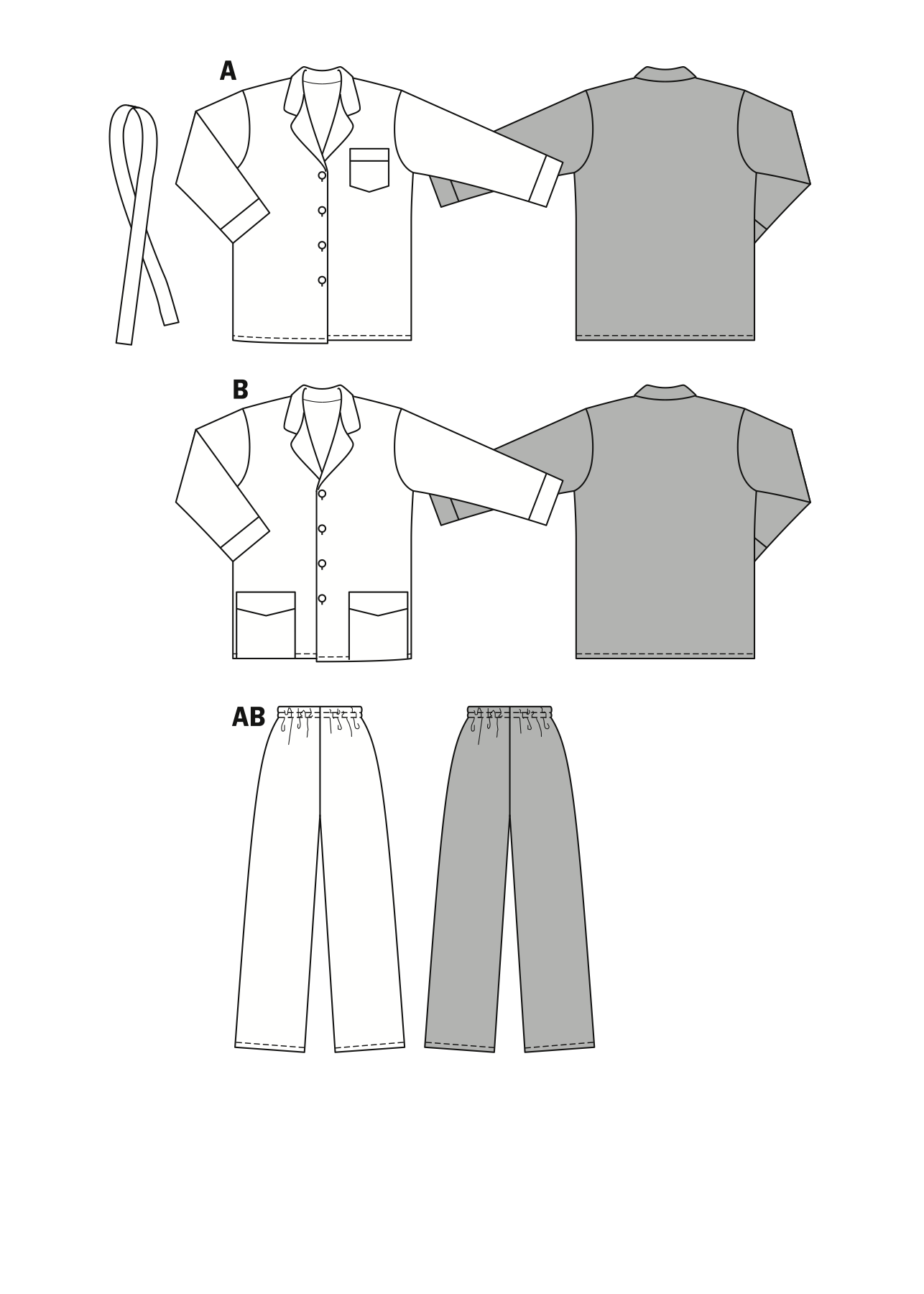 BD2691 sewing pattern Unisex Pyjamas | Very Easy from Jaycotts Sewing Supplies
