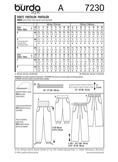 BD7230 Unisex Pants | Very Easy from Jaycotts Sewing Supplies