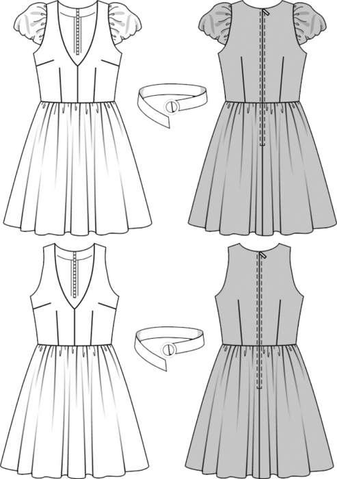 BD7556 Misses Party Dress | Vintage 1950's | Easy from Jaycotts Sewing Supplies