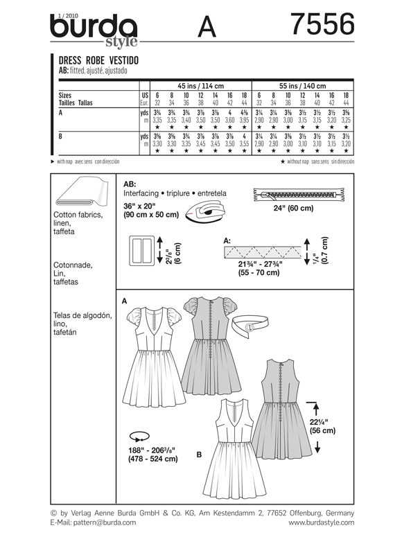BD7556 Misses Party Dress | Vintage 1950's | Easy from Jaycotts Sewing Supplies