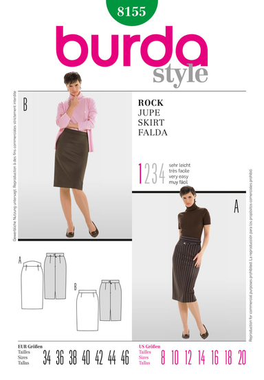 BD8155 Misses' Skirt | Very Easy from Jaycotts Sewing Supplies