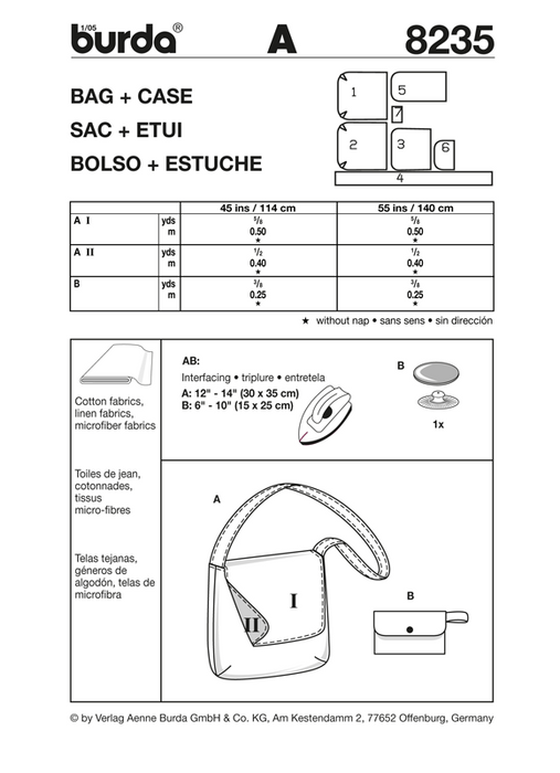 BD8235 Bag & Case | Very Easy from Jaycotts Sewing Supplies