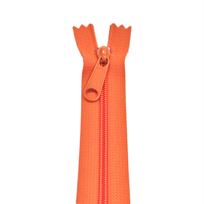 YKK Zip for bags colour 523 Tangerine from Jaycotts Sewing Supplies