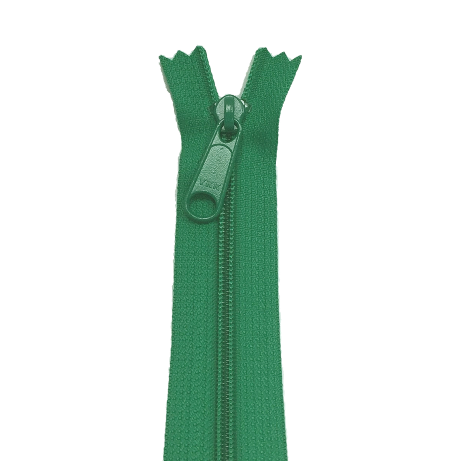 YKK Zip for bags colour 540 Bright Green — jaycotts.co.uk - Sewing