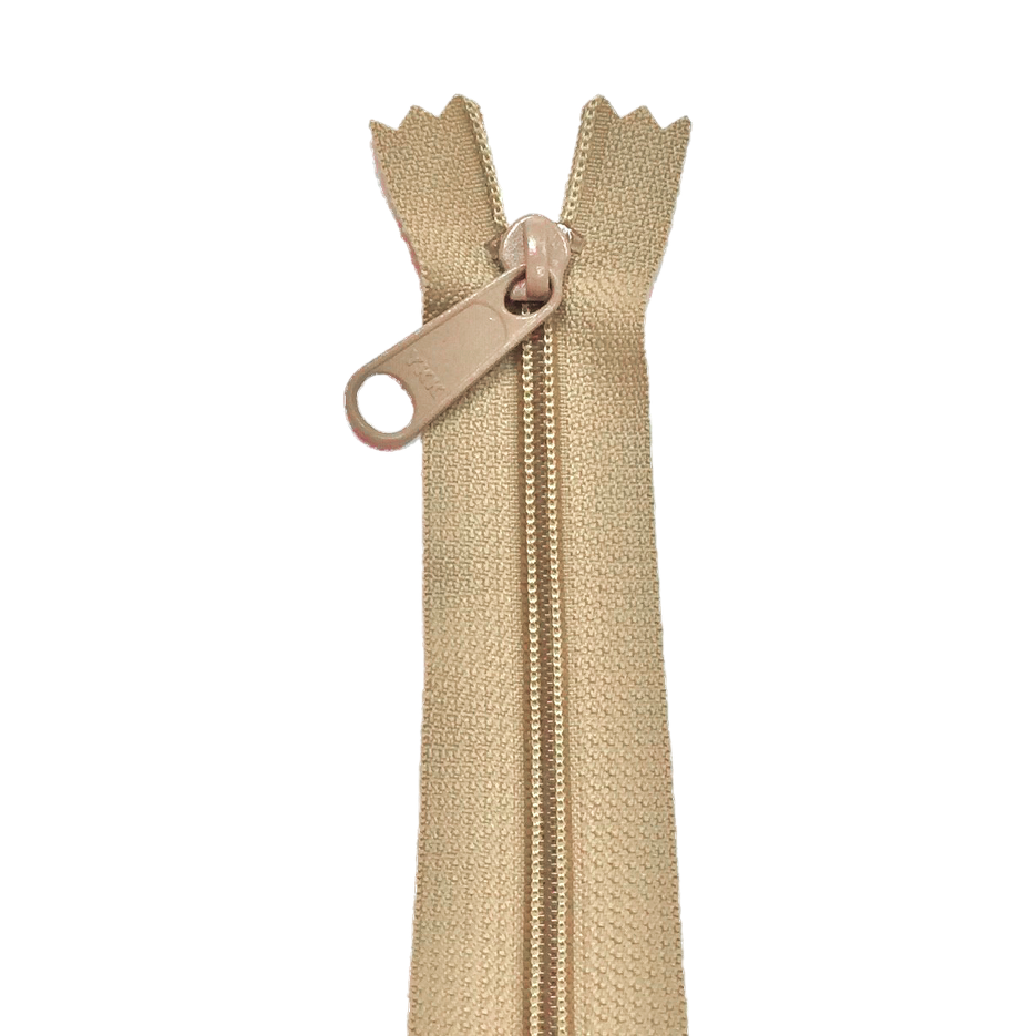 YKK Zip for bags colour 573 Beige from Jaycotts Sewing Supplies