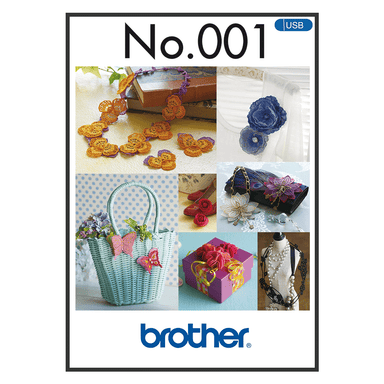 Brother Embroidery USB 001 | 3D motifs from Jaycotts Sewing Supplies