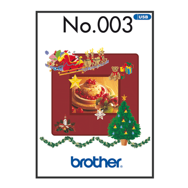 Brother Embroidery USB 003 | Christmas from Jaycotts Sewing Supplies