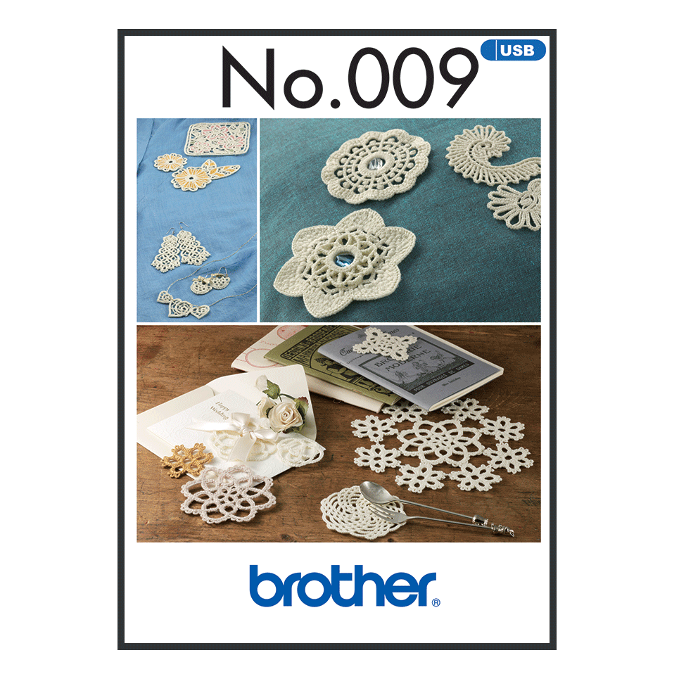Brother Embroidery USB 009 | Crochet Style from Jaycotts Sewing Supplies