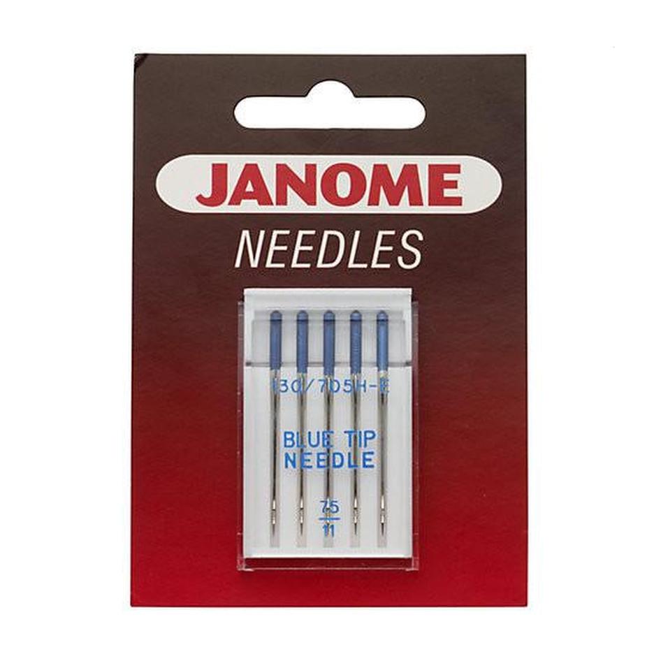 Janome Blue Tip Embroidery Machine Needles Pack of 5 — jaycotts.co.uk