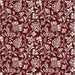 William Morris Winter Garden Organic Cotton Fabric, Brentwood Red from Jaycotts Sewing Supplies