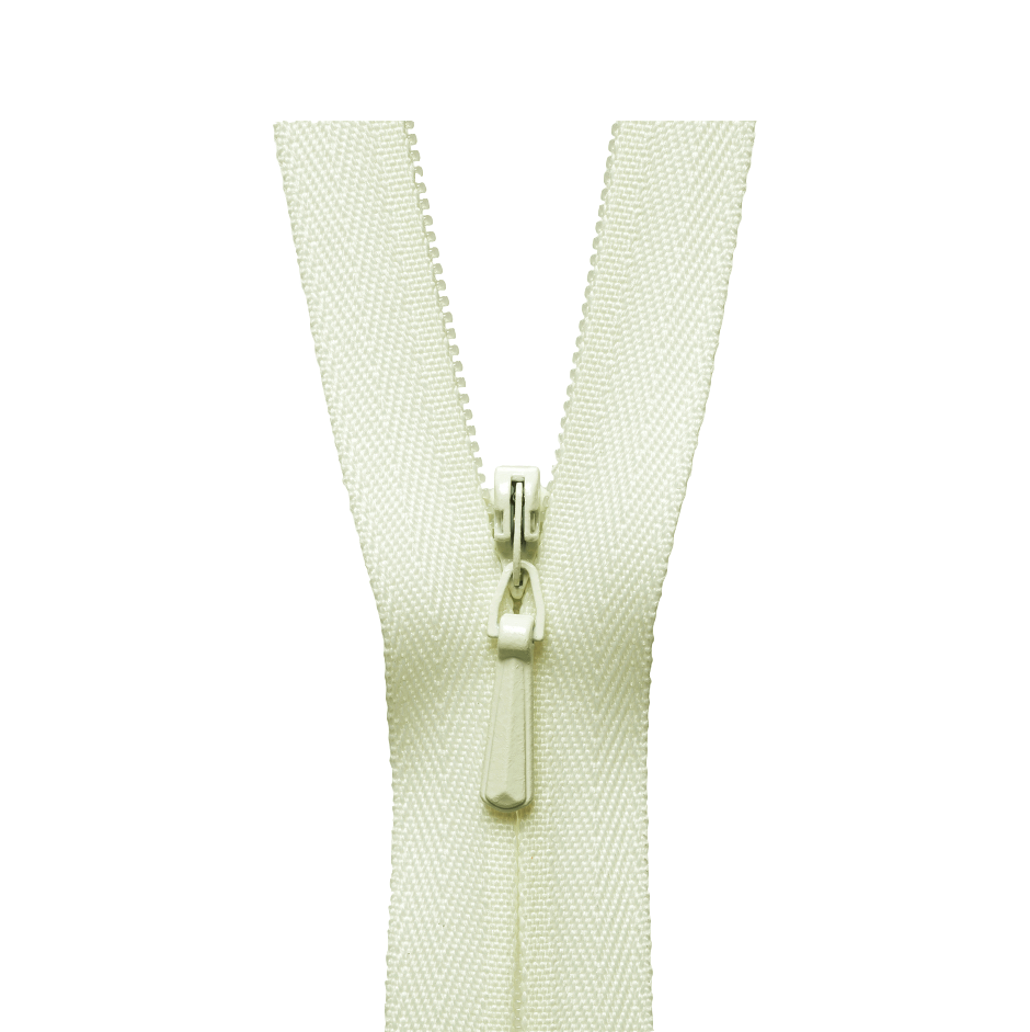 YKK Concealed / 'Invisible' Zip - Ivory —  - Sewing