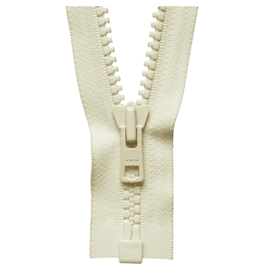 Chunky Zip Open End Zip | Ivory from Jaycotts Sewing Supplies