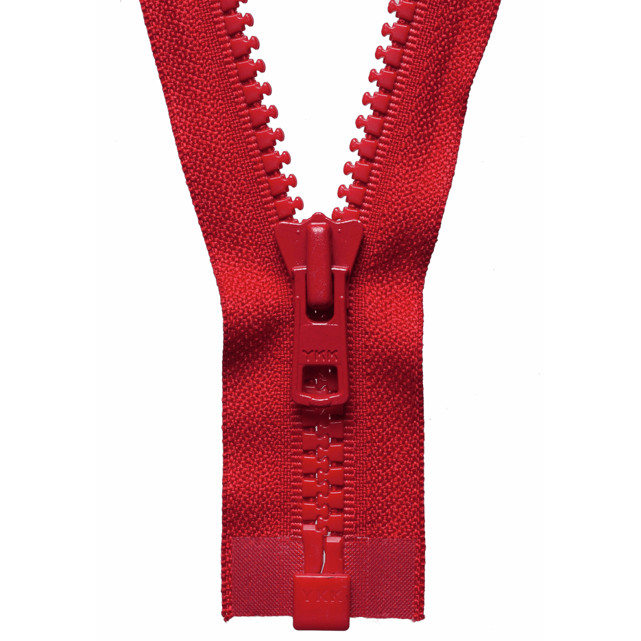 Chunky Zip Open End Zip | Red from Jaycotts Sewing Supplies