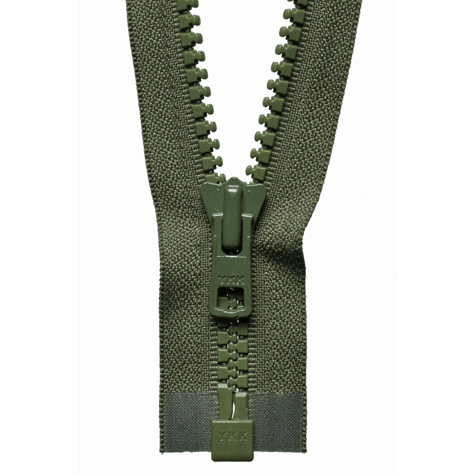 YKK Chunky Zip Open End Zip | Khaki from Jaycotts Sewing Supplies