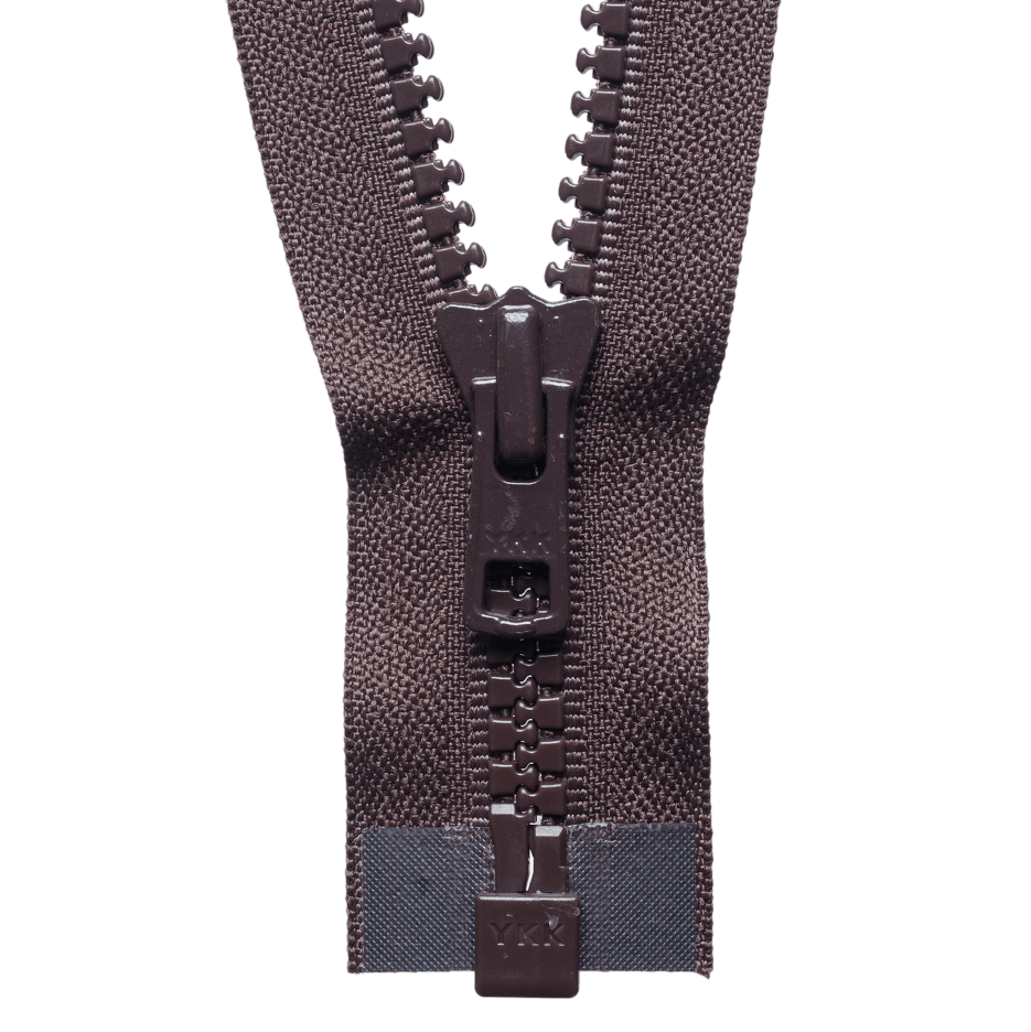 Chunky Zip Open End Zip | Brown from Jaycotts Sewing Supplies