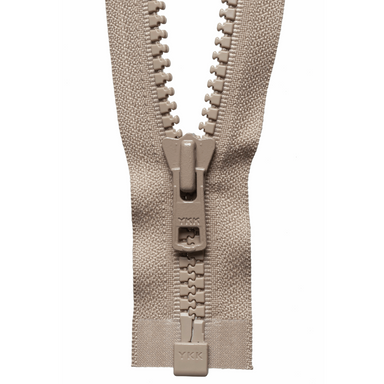 Chunky Zip Open End Zip | Beige from Jaycotts Sewing Supplies
