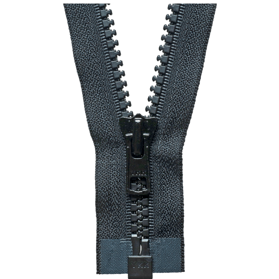 The Jacksons　ビッグアイ YKK Vislon no.8 Zip - open ended with chunky plastic teeth