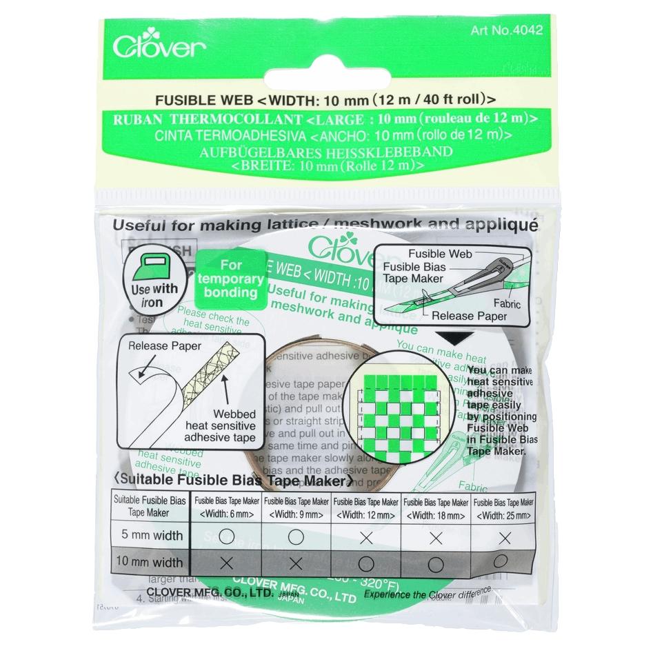 Clover 10mm width Fusible Web from Jaycotts Sewing Supplies