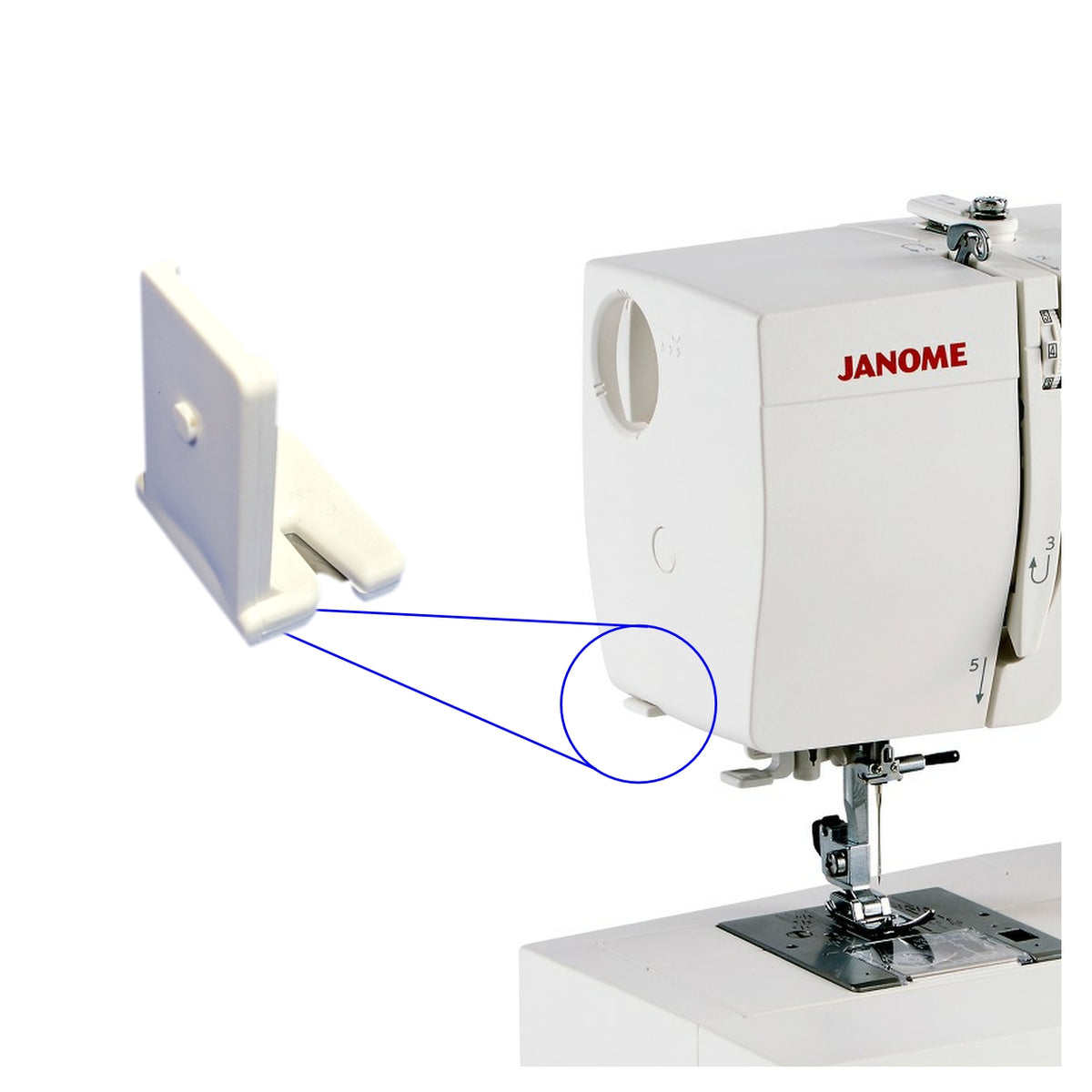 JANOME Thread cutter for end cover — jaycotts.co.uk Sewing Supplies