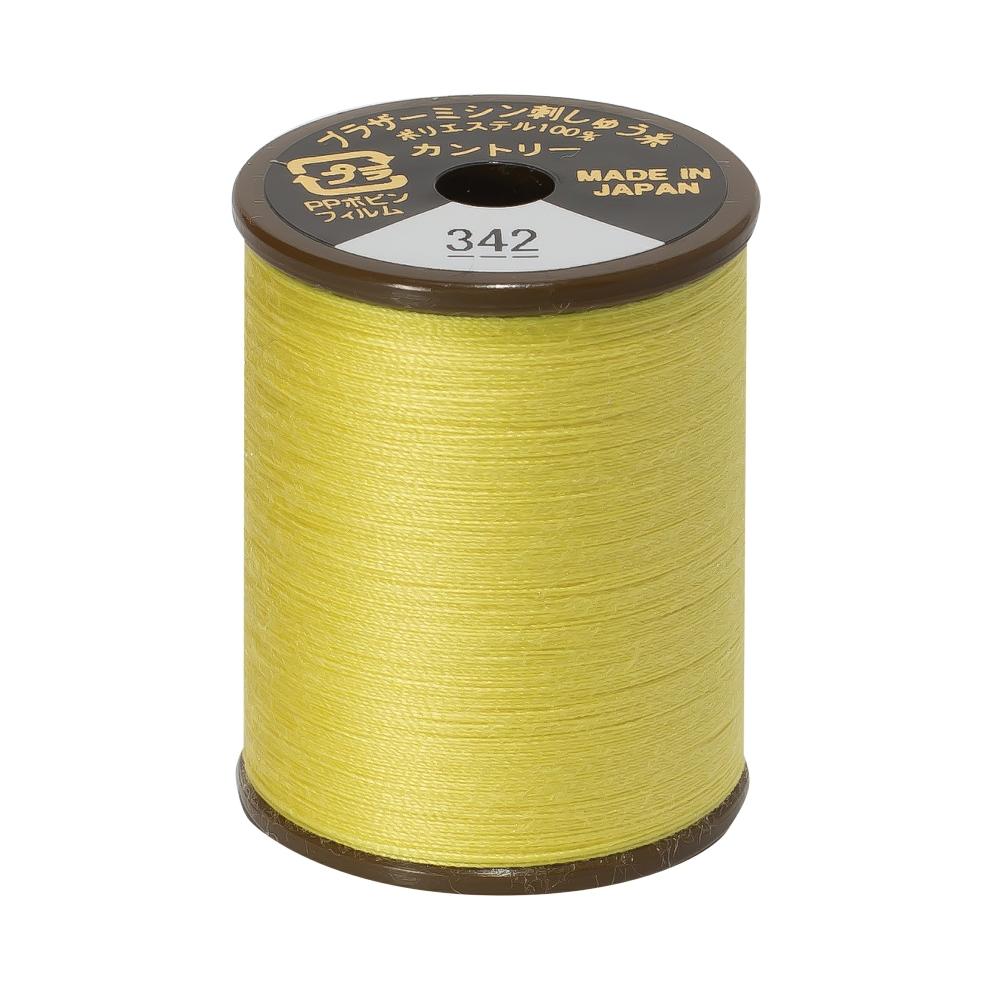 Brother Country Embroidery Thread, 342 Lemon Yellow from Jaycotts Sewing Supplies