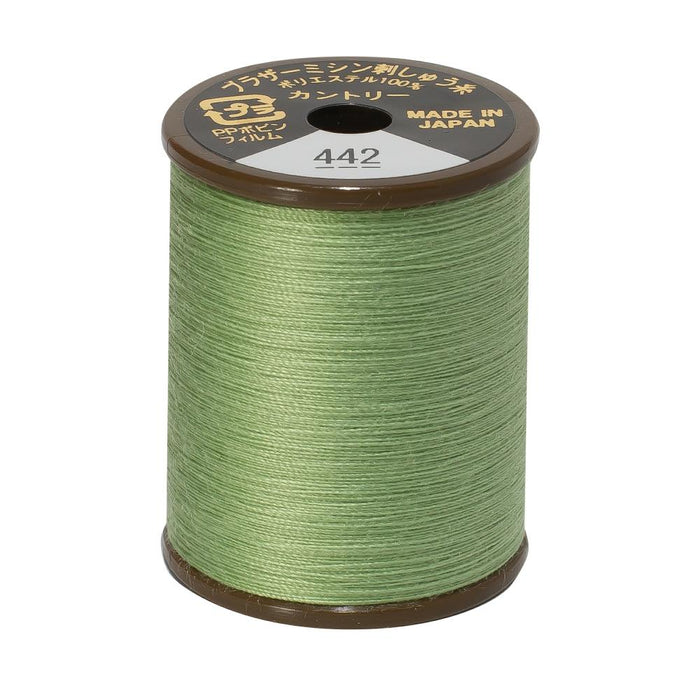 Brother Country Embroidery Thread, 442 Fresh Green from Jaycotts Sewing Supplies