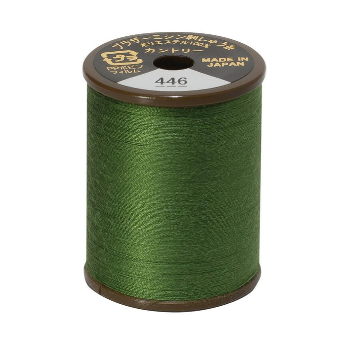 Brother Country Embroidery Thread, 446 Moss Green from Jaycotts Sewing Supplies