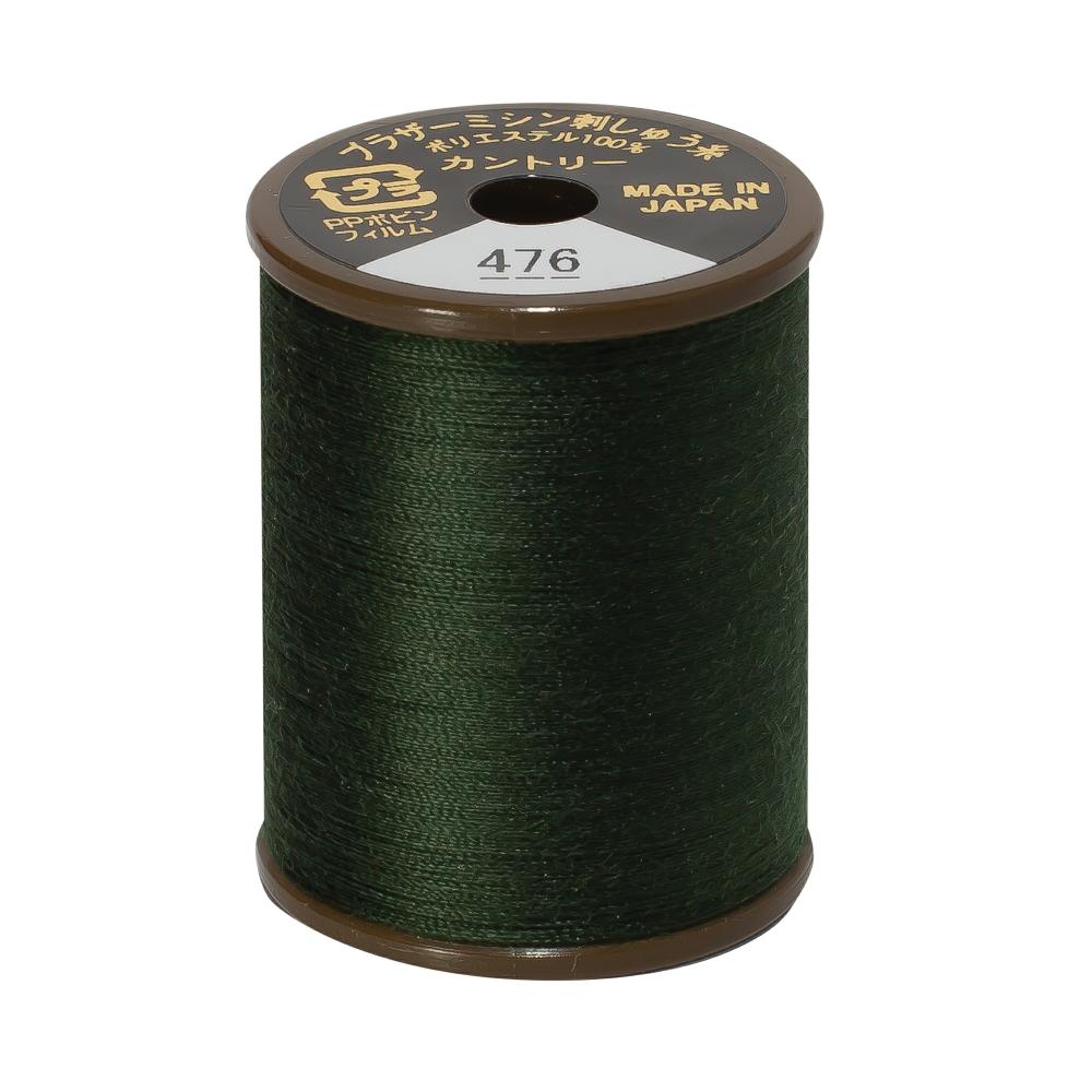 Brother Country Embroidery Thread, 476 Olive Green from Jaycotts Sewing Supplies