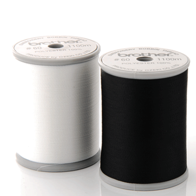 Brother Bobbin Thread 1100m (Grey Top Reel) from Jaycotts Sewing Supplies