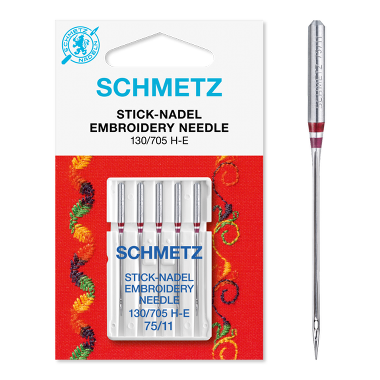 Schmetz Embroidery Machine Needles choice of sizes —  -  Sewing Supplies