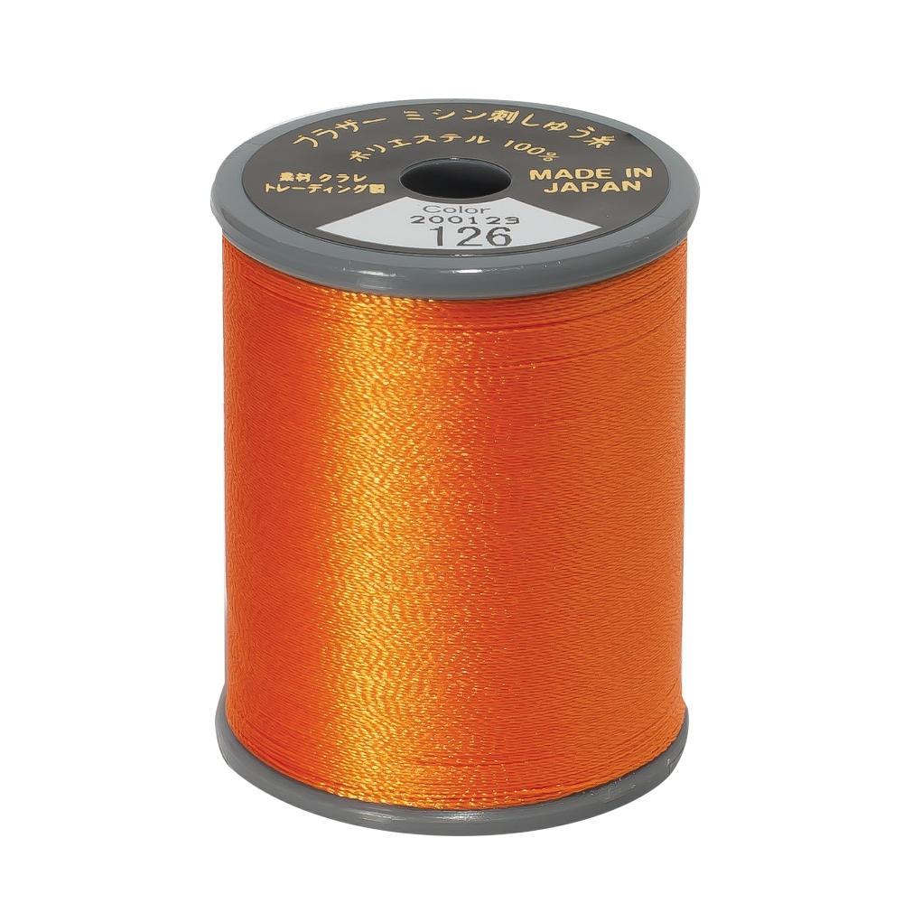 Brother Polyester Embroidery Thread 300m #126 Pumpkin — jaycotts.co.uk ...