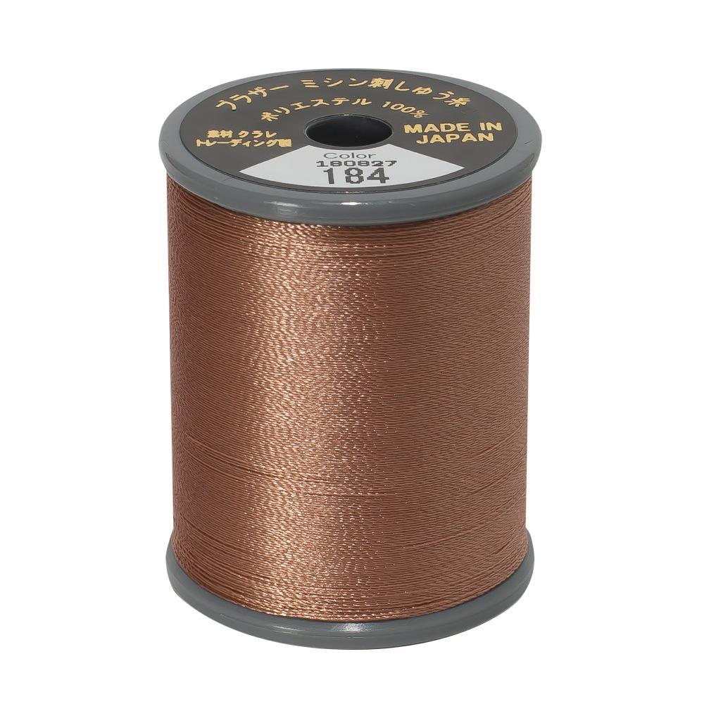 Brother Embroidery Flesh Tone Thread 184 dark coffee from Jaycotts Sewing Supplies