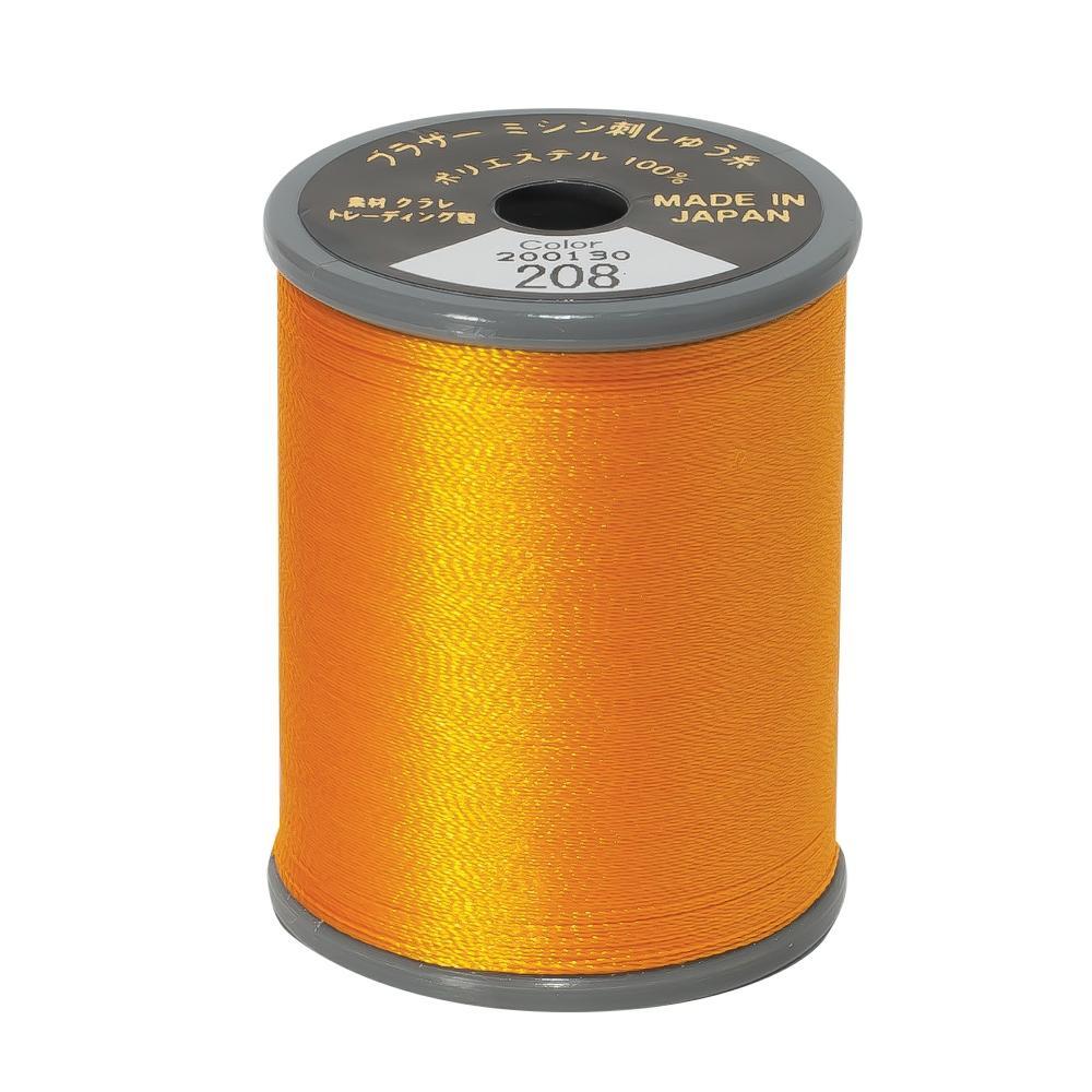 Brother Embroidery Thread 208 Orange from Jaycotts Sewing Supplies