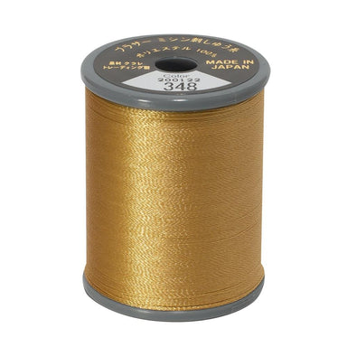 Brother Embroidery Thread 348 Khaki brown from Jaycotts Sewing Supplies