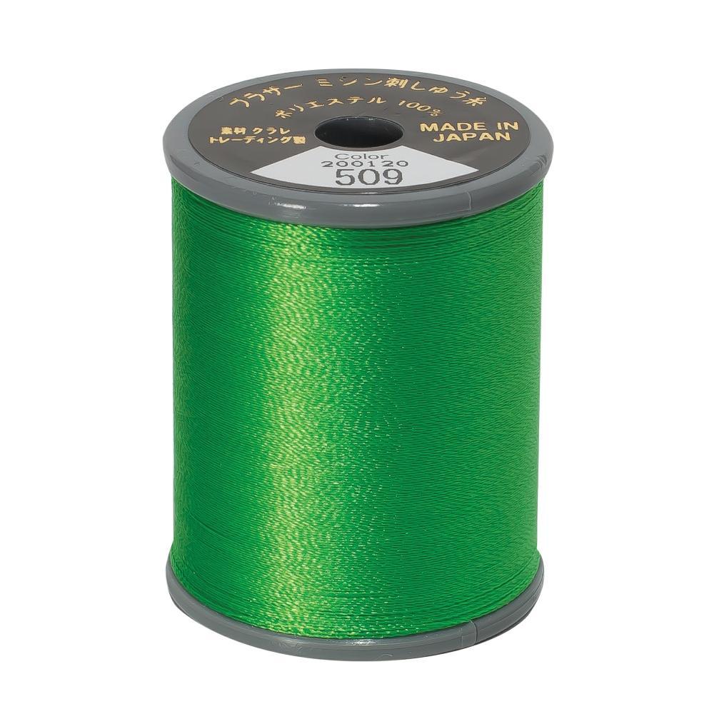 Brother Polyester Embroidery Thread 300m #509 Leaf Green — jaycotts.co ...