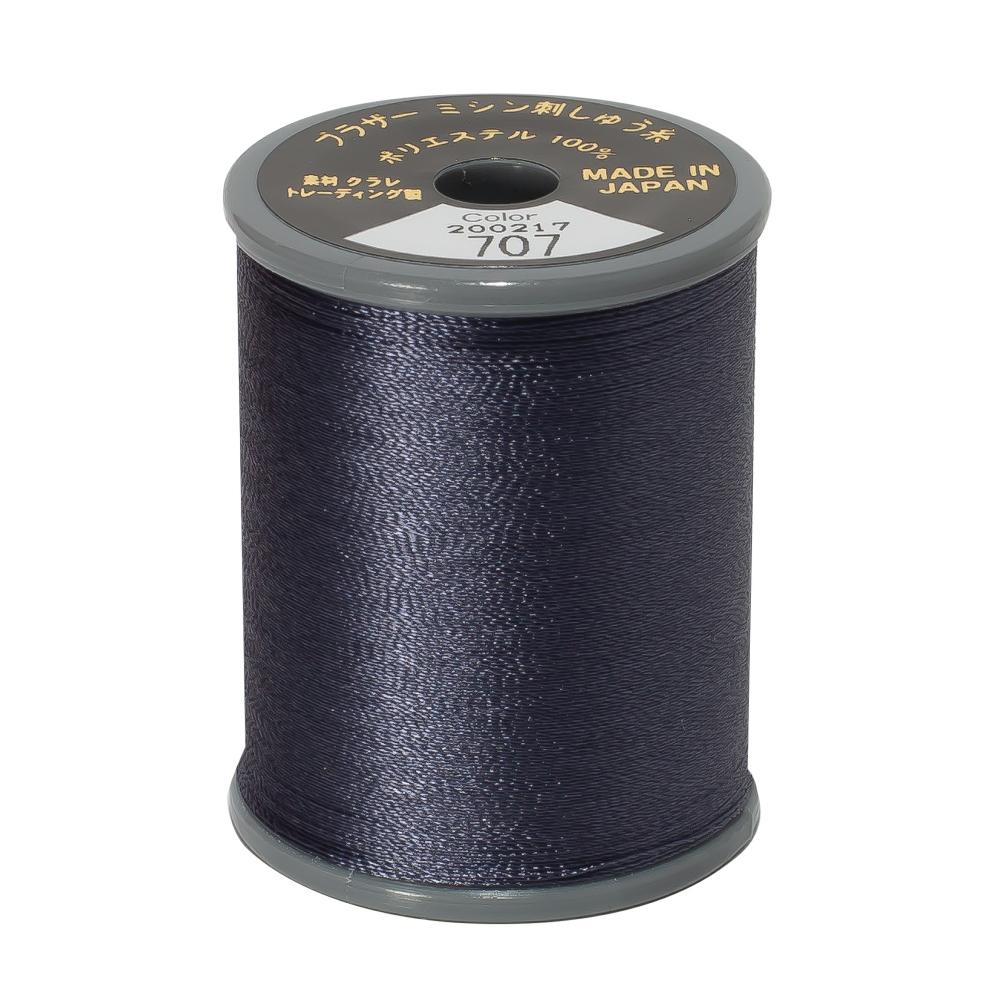 Brother Polyester Embroidery Thread 300m #707 Charcoal — jaycotts.co.uk ...
