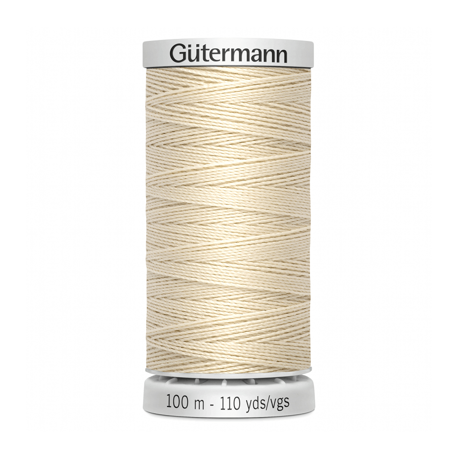 Gutermann Extra Strong Thread 100m | Ecru from Jaycotts Sewing Supplies