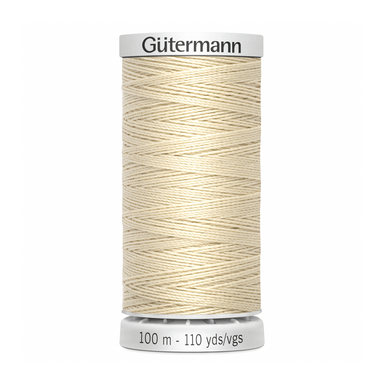 Gutermann Extra Strong Thread 100m | Cream from Jaycotts Sewing Supplies