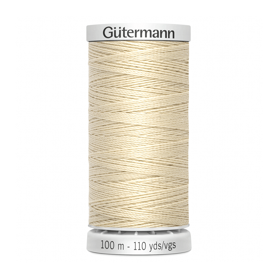 Gutermann Extra Strong Thread 100m | Cream from Jaycotts Sewing Supplies