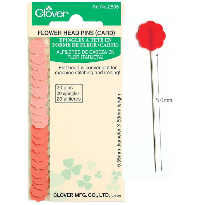 Clover Flower Head Pins from Jaycotts Sewing Supplies