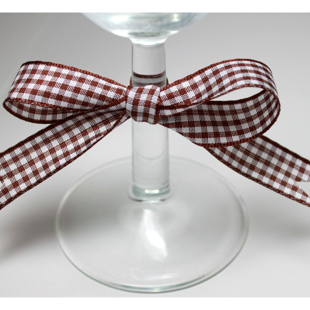 Berisfords Gingham Ribbon Brown from Jaycotts Sewing Supplies
