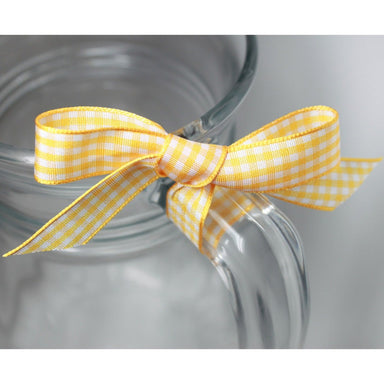 Berisfords Gingham Ribbon Gold from Jaycotts Sewing Supplies