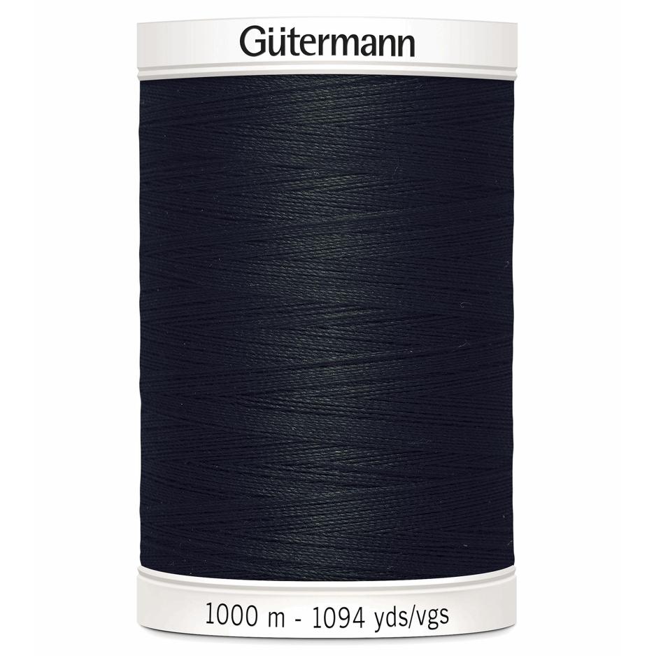 1000m size Gutermann Sew-All Thread BLACK from Jaycotts Sewing Supplies