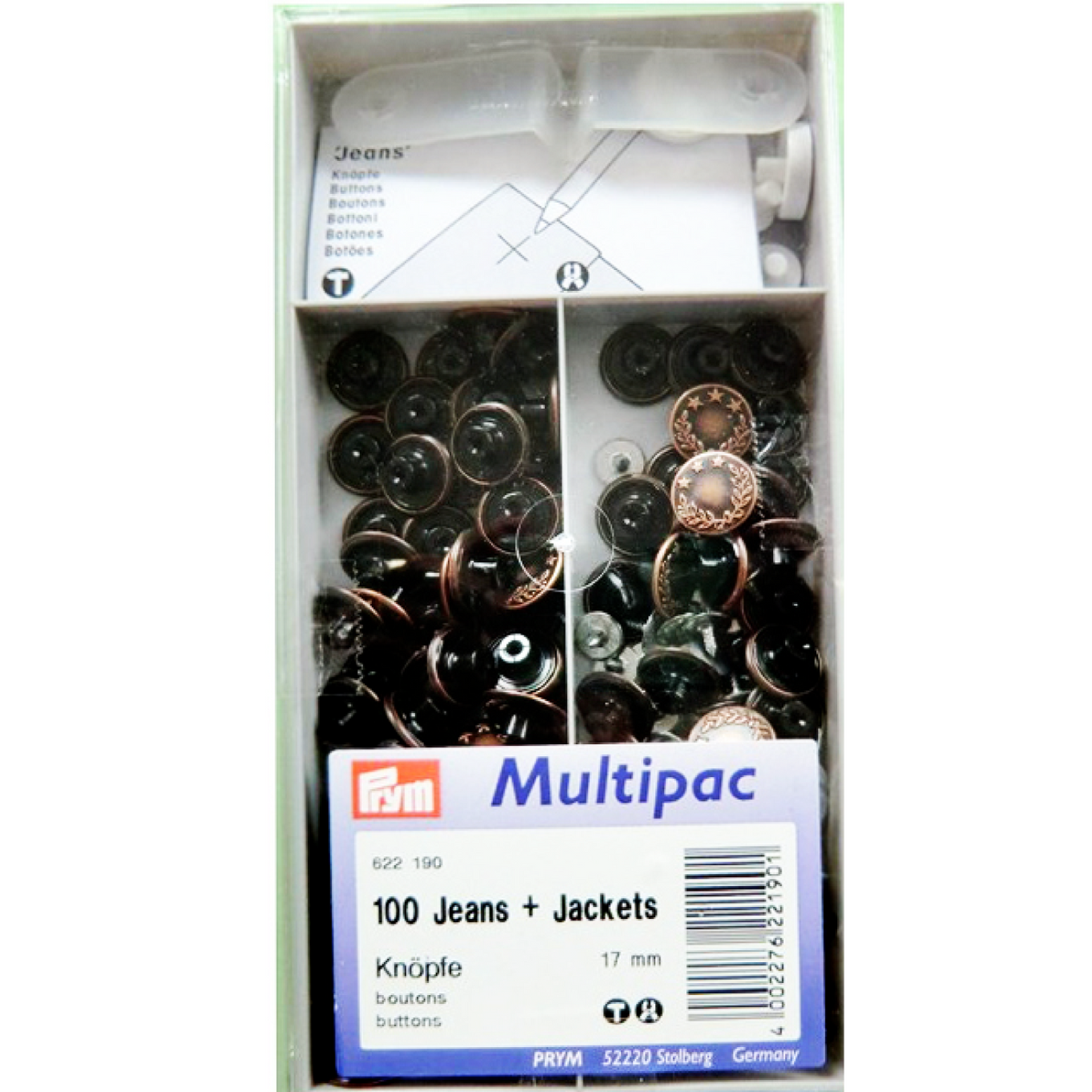 Prym Buttons and Rivets for Jeans — jaycotts.co.uk - Sewing Supplies