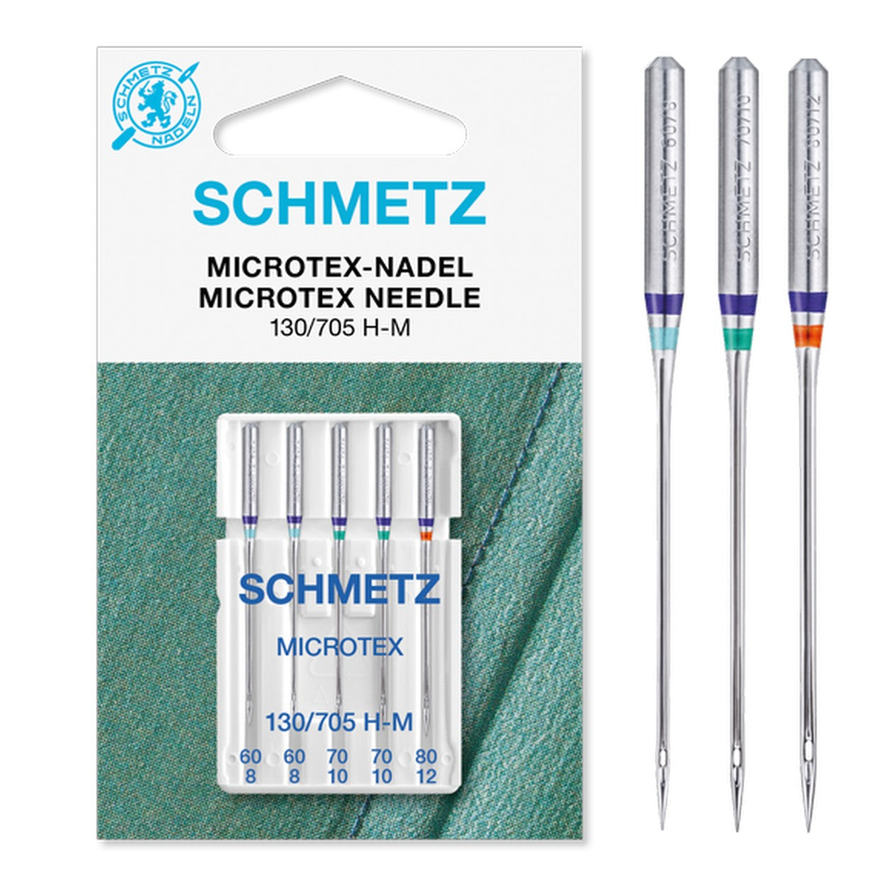 Schmetz Microtex sharp Machine Needles | Pack of 5 from Jaycotts Sewing Supplies