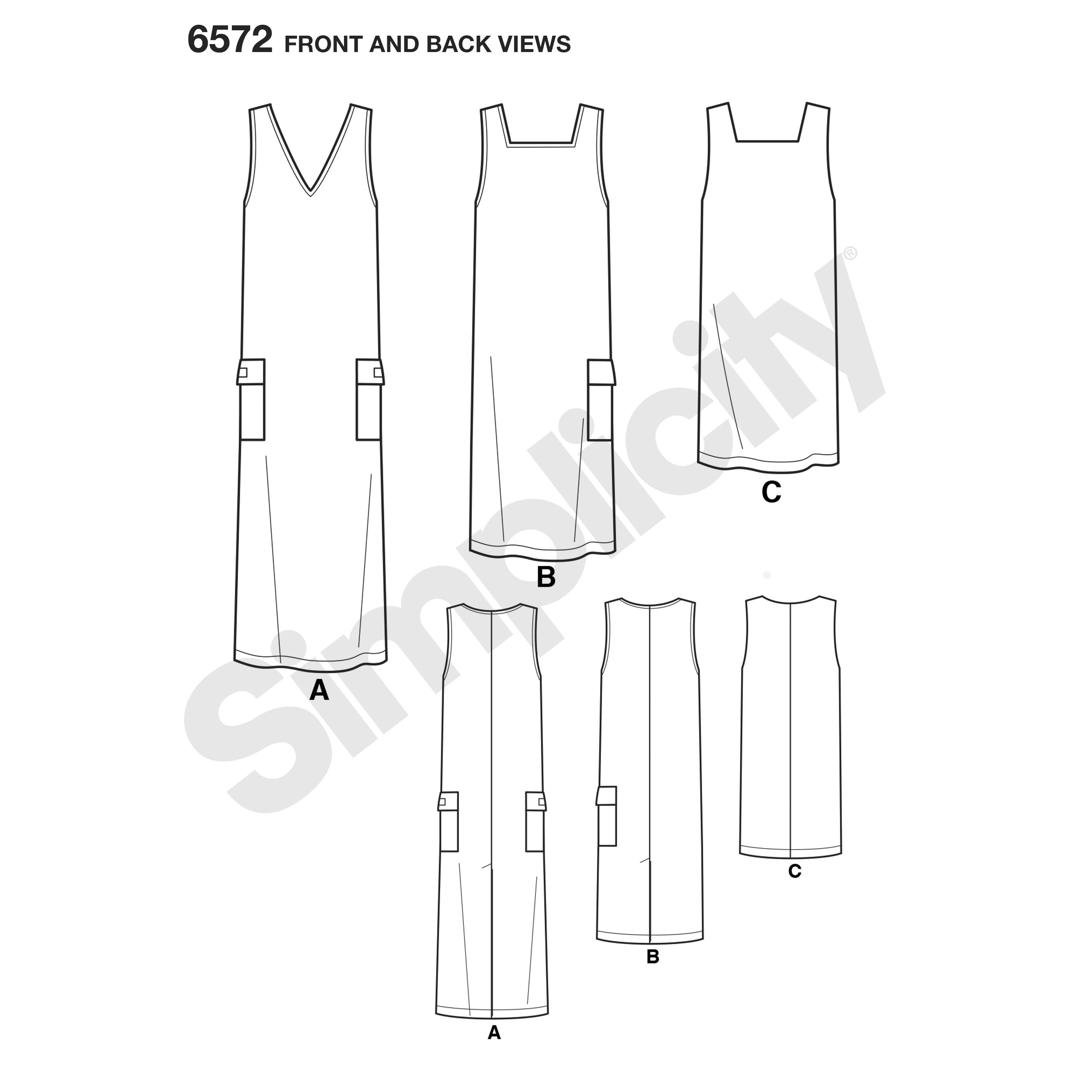 NL6572 Jumper Dress sewing pattern from Jaycotts Sewing Supplies
